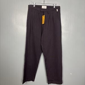 Critical Slide Harro Twill Pants Mens 30 Black Chino Straight Leg